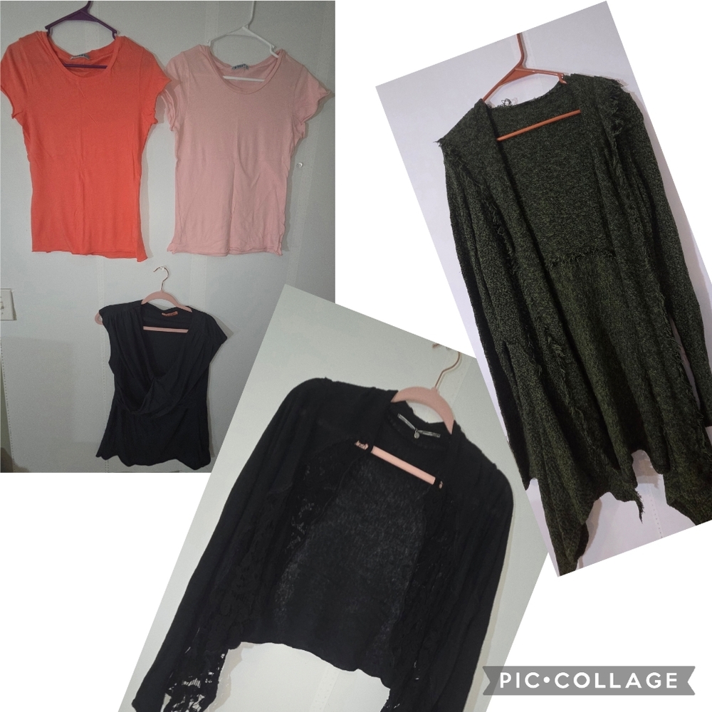 Anthropologie, Velvet by Graham & Spencer, Cut-Loose Bundle Of 5 Size Large Tops